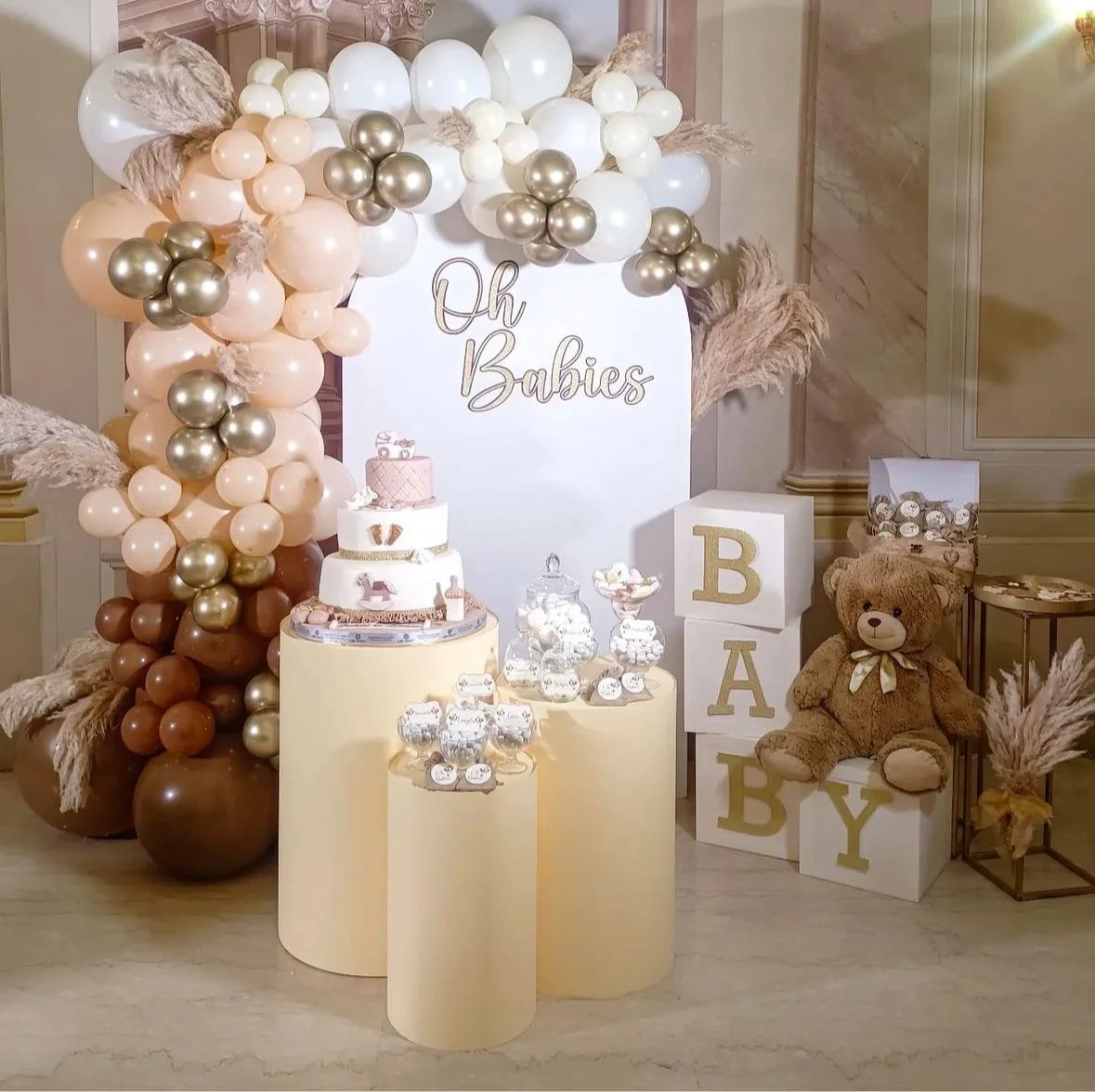 Allestimento baby shower Arcobaleno Creativo