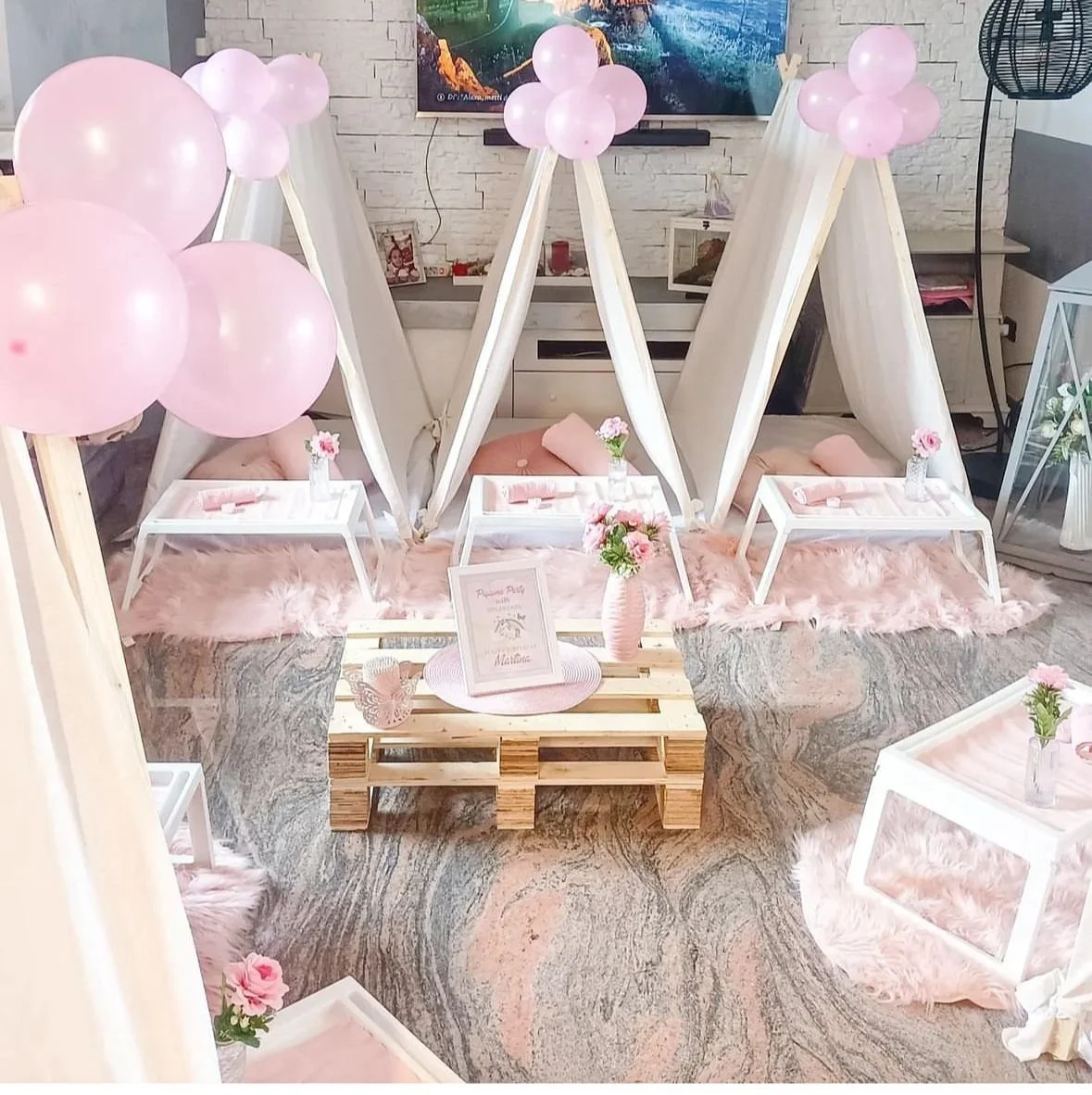 Tende e allestimento per pigiama party